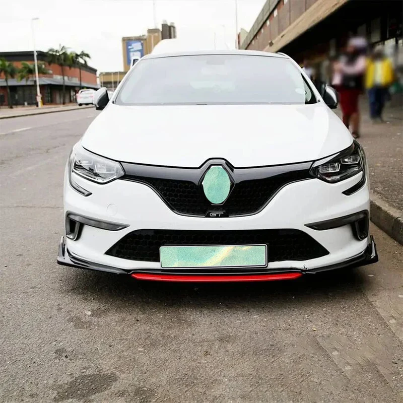 

4PCS For Renault Mégane RS MK4 Front Bumper Diffuser Lip Splitter Anti - Collision Accessories Spoiler Body Kit