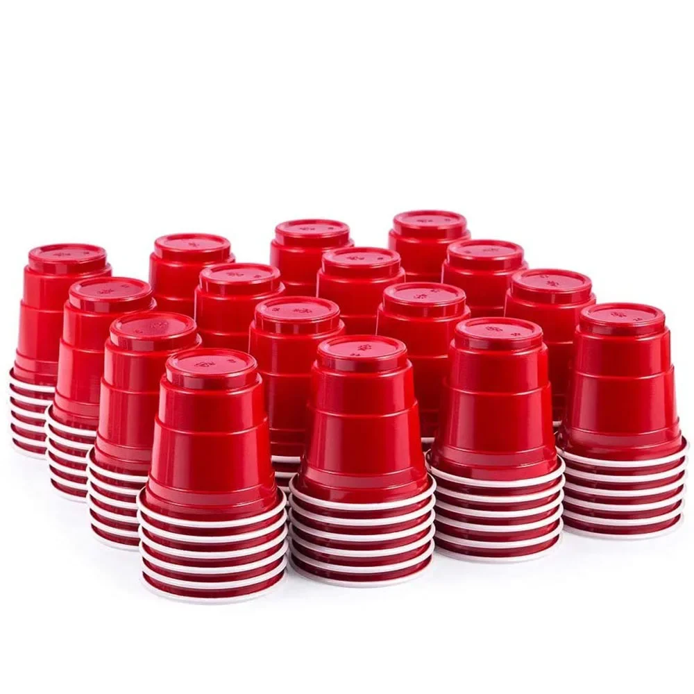 100 Uds. Copa de vino desechable de 2oz Mini taza de plástico adecuada para juegos de fiesta tiro de gelatina bombas de rejilla salvaje muestras de degustación