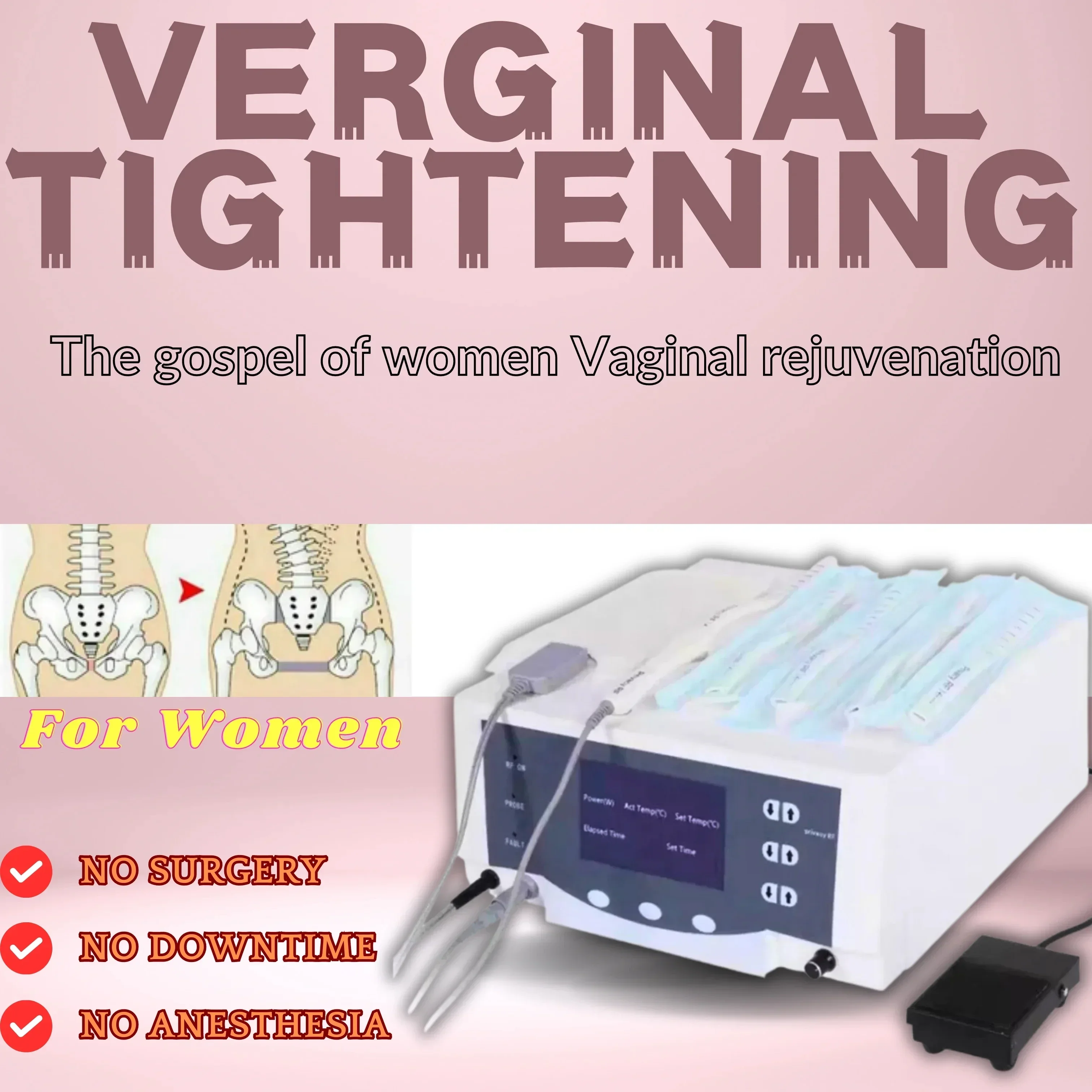 

RF Technology Vaginal Rejuvenation Nourishing Skin Tightening Women Beauty Equipment Revival Private Instrumen Salon