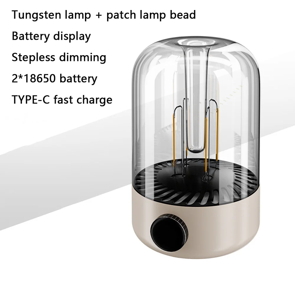 

led camping light camping night light tent ambient light outdoor rechargeable light retro field hook tungsten light