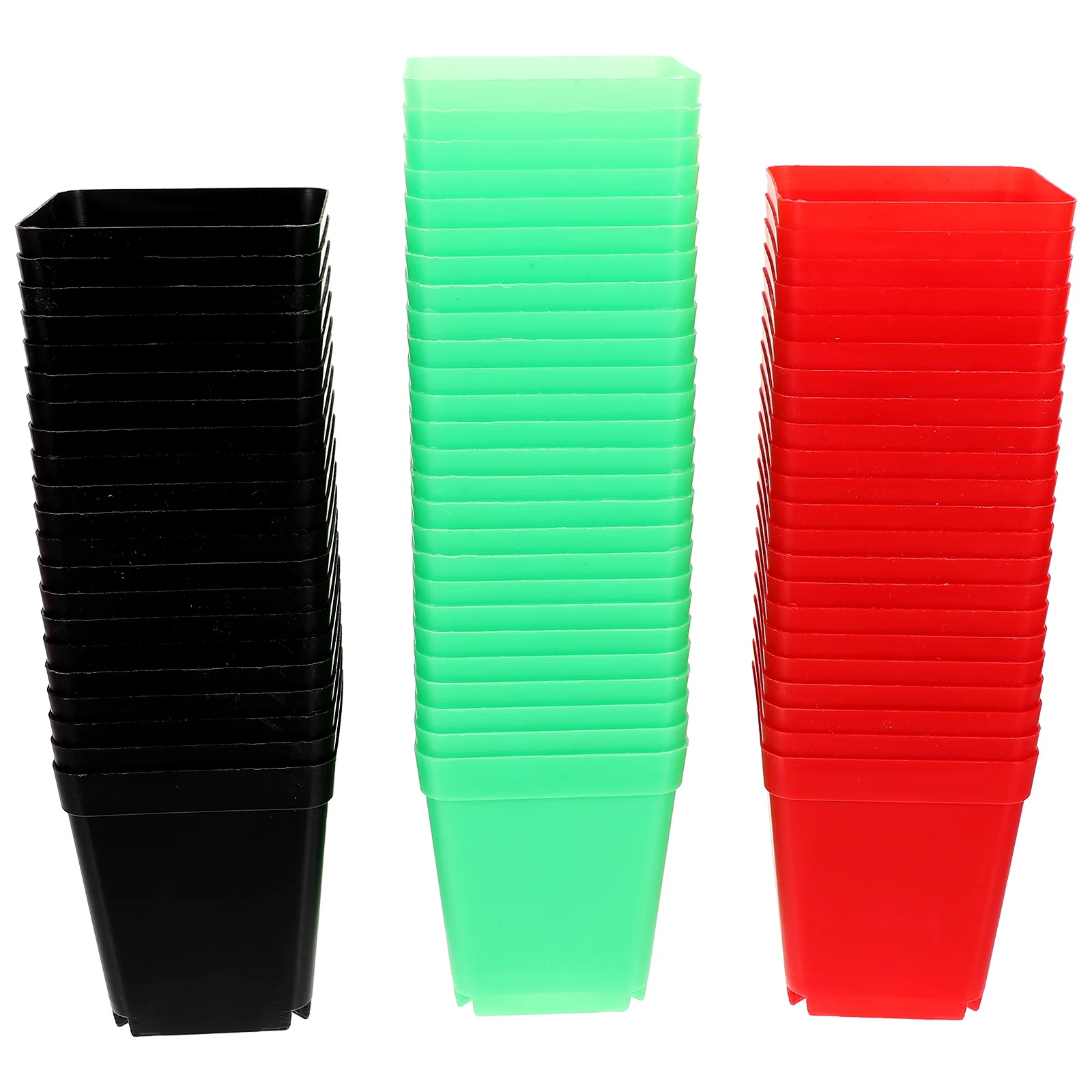 

120pcs Matte Finish Plastic Flower Pot Mini Succulent Pots For Desktop Bonsai Plants Small Planters Garden Decor