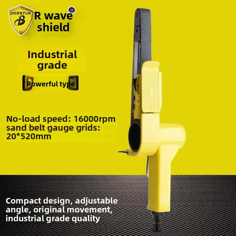 Bodun Pneumatic Belt Sander Ring Belt Sanding Machine 20*520mm Belt Sander Bd-1071