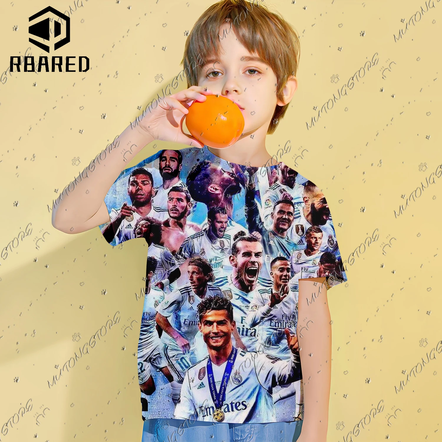 تي شيرت مريد ثلاثي الأبعاد بنجمة مطبوعة للأطفال ، توبات بأكمام قصيرة ، ملابس أولاد عصرية ، عمر 4-14 سنة ، جديد ، #3