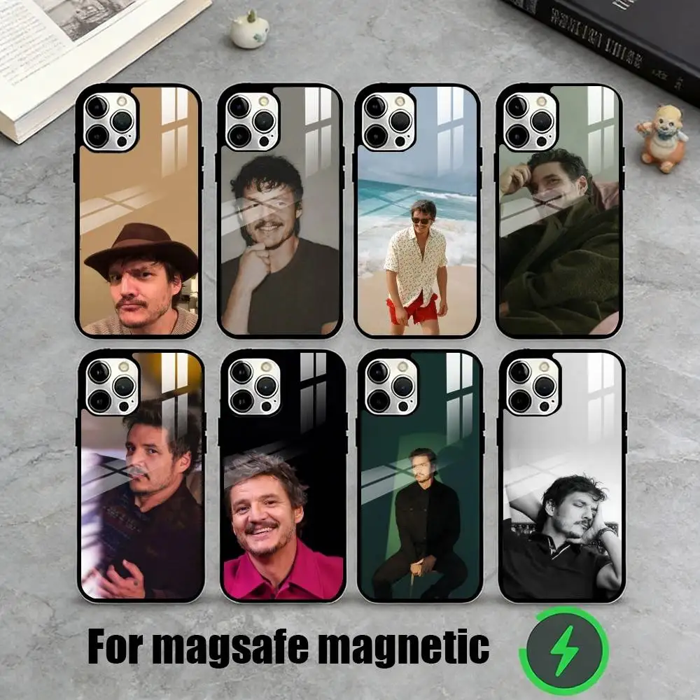 

P-Pedro Pascal icons Phone Case For iPhone17,16,15,14,13,12,11 Plus,Pro Magnetic with Magsafe Wireless Charging