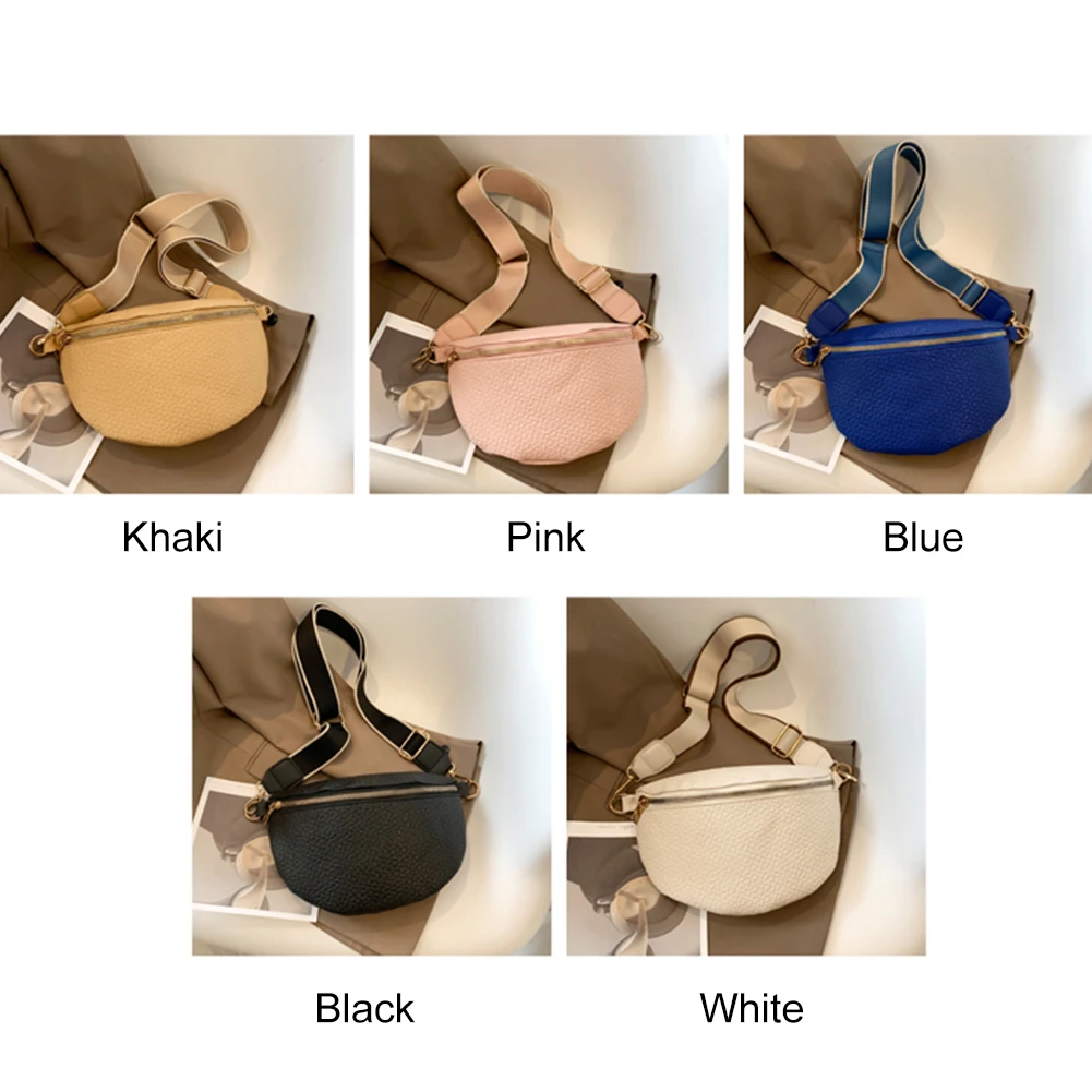 Fashion 2 in 1 Crossbody Bags Solid Color Designer Ladies Crossbody Bags with Small Coin Purse Wide Strap for Travel Shopping