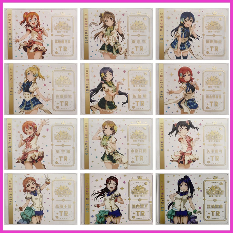 Anime Goddess Story Rare TR Refractive Flash Cards Honoka Kousaka Kotori Minami Toys for boys Collectible Cards Birthday Gifts