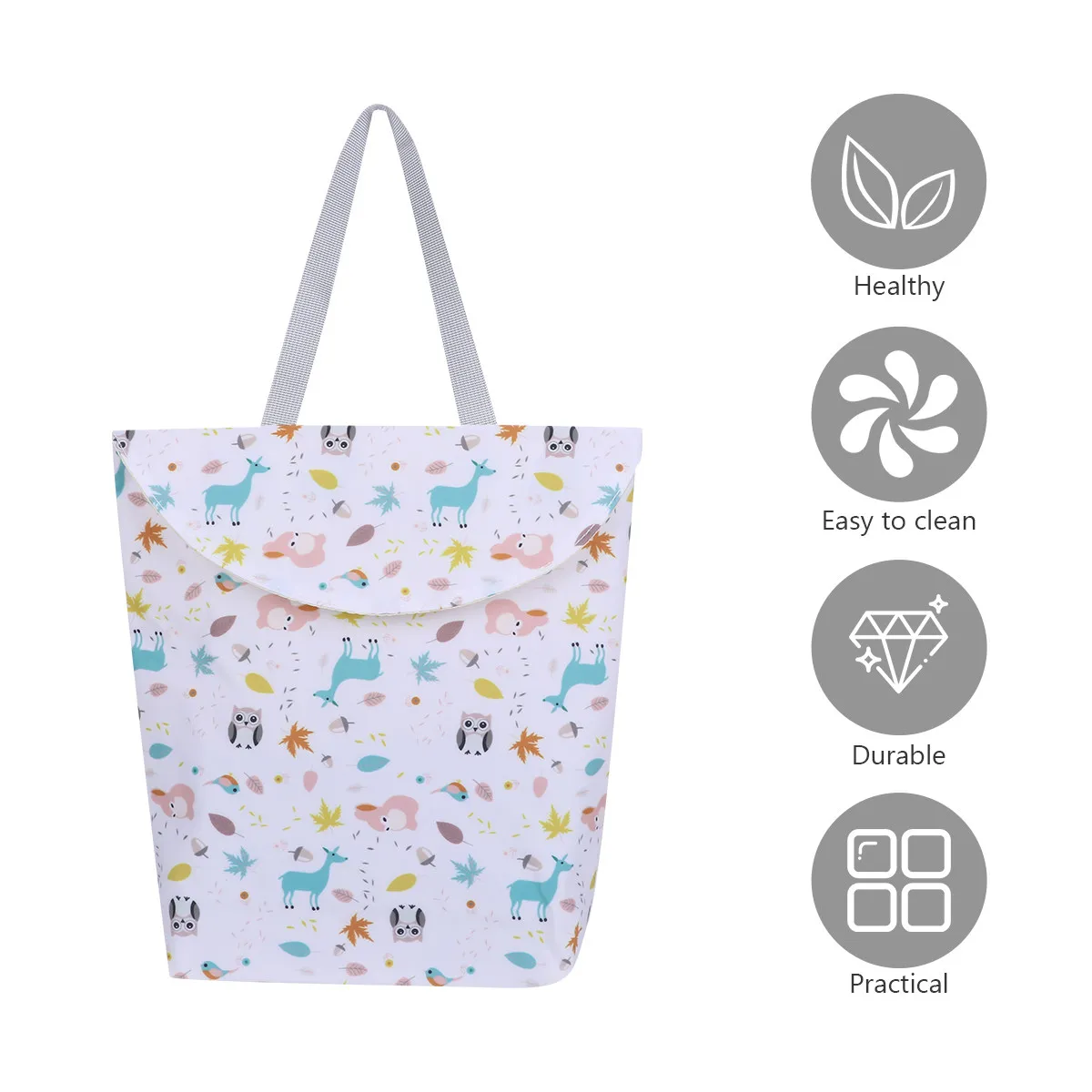 

1pc Diaper Storage Bag For Baby Stroller Multi Pocket Hanging Organizer Travel Sundries Pouch Reusable Infant Cart Container