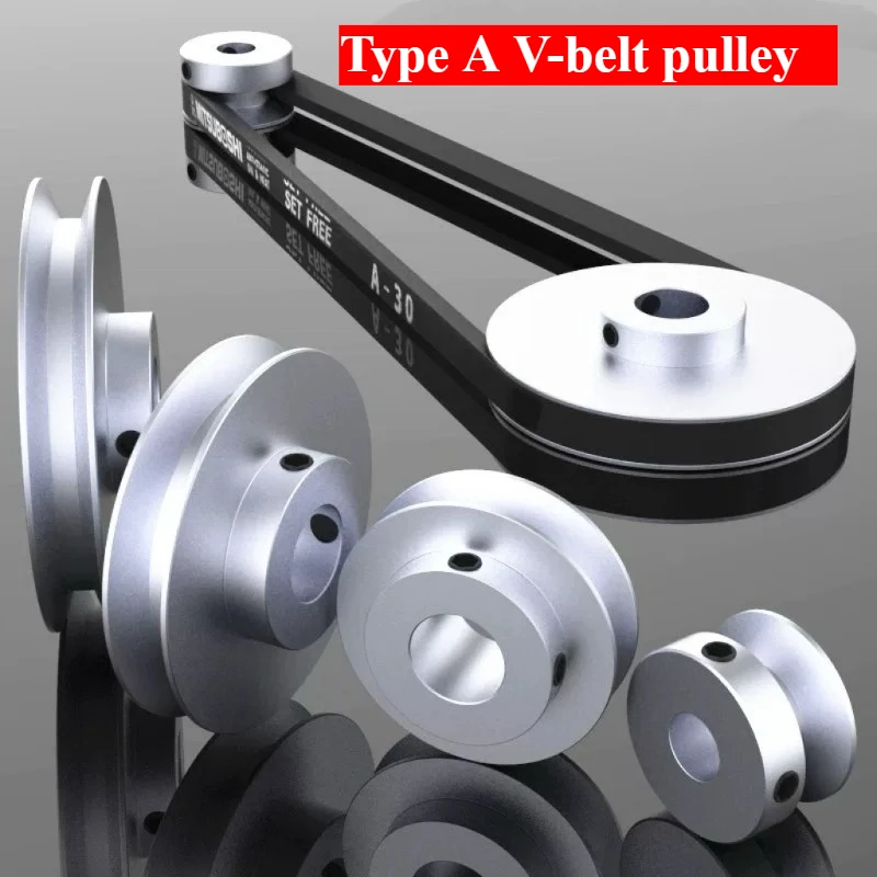 

A-type V-belt Pulley, Aluminum Alloy Synchronous Pulley, Idler Pulley, Outer Diameter: 40~100mm, Hole Diameter: 8~32mm