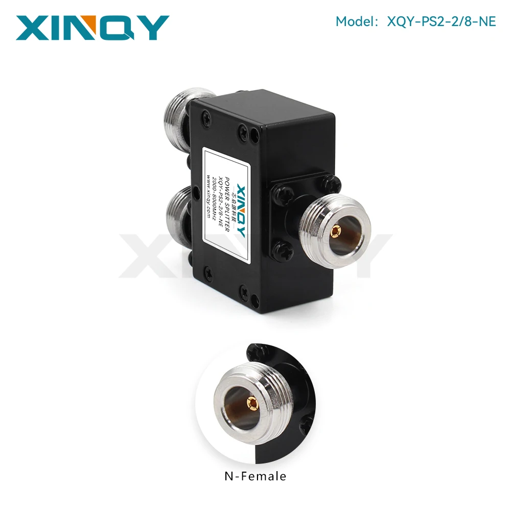 XINQY N-type Microstrip Power Divider, 2-way Split, 2-8GHz, 30W, 50Ω, Combiner, 2W