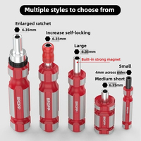 BROPPE 12PCS Precision Ratchet self-locking Screwdriver Set Multi-purpose Rotary Screw Household Hand Tools Screw Driver Handle