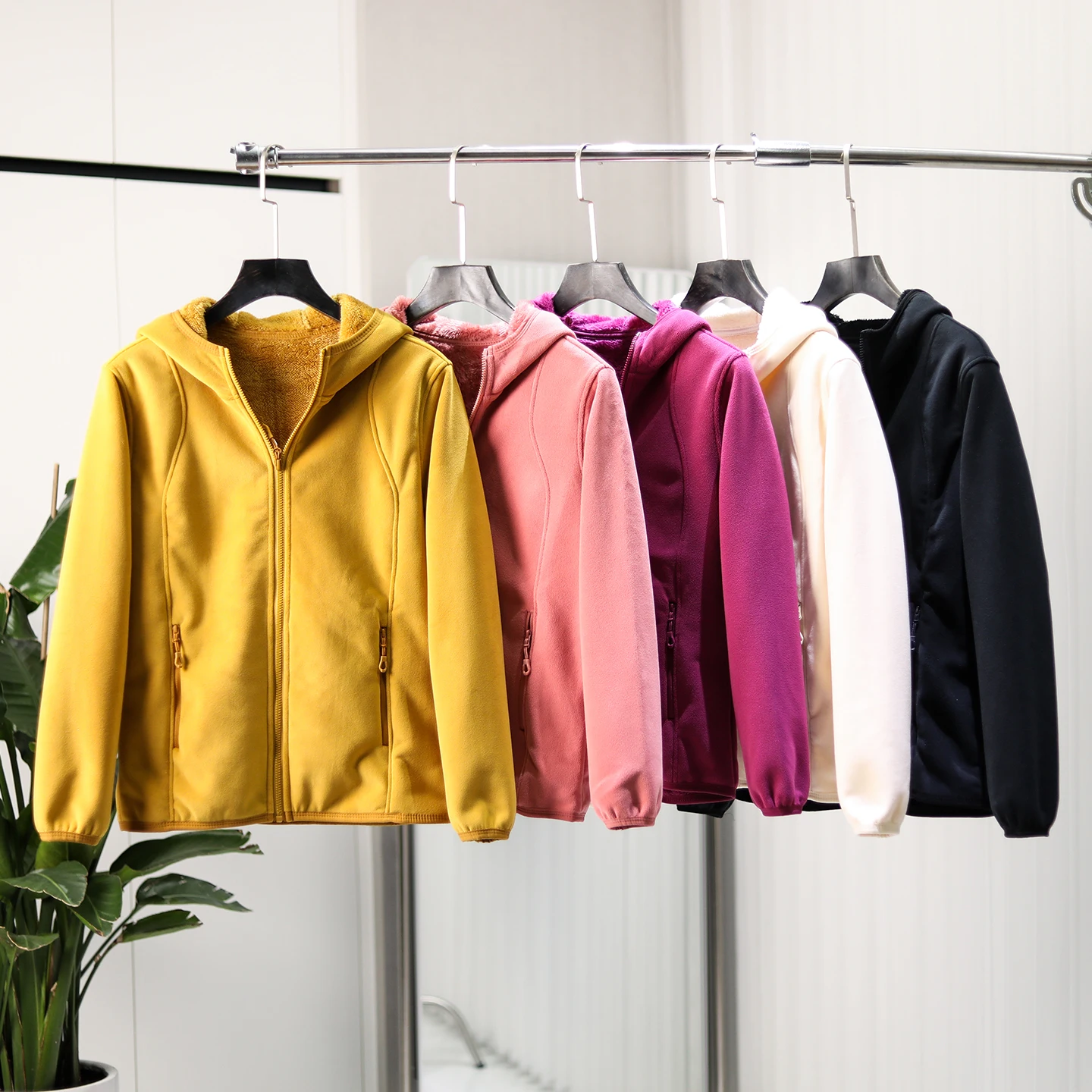 

Мягкая женская куртка с подогревом и капюшоном из флиса с подкладкой из овечьего вельвета для осени и зимы, устойчивая к низким температурам, повседневная, теплая