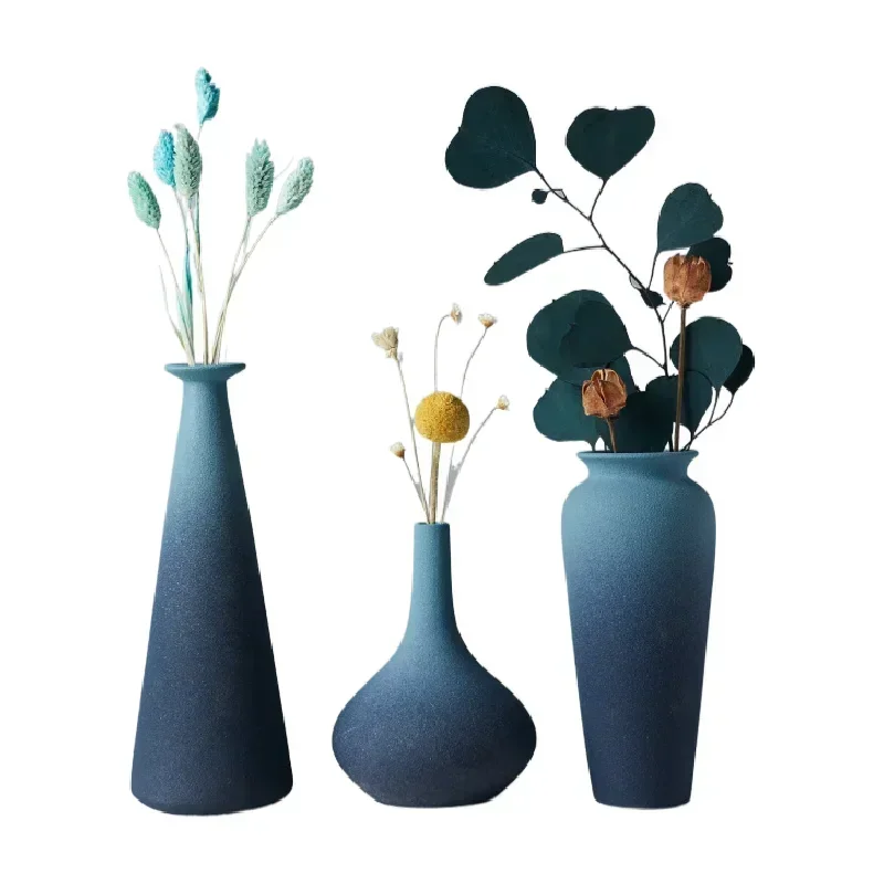 Florero estético para exteriores, jarrones hidropónicos nórdicos, Grandes jarrones minimalistas, Vintage, decoración moderna para el hogar