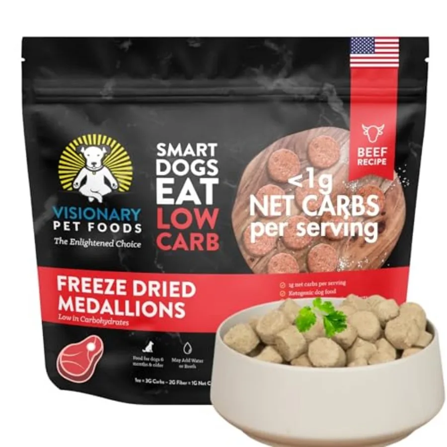 

Raw Dog Food Topper and Meal Mixer Real KetoPet Research Formula Less Than 1g Net Carbs Ketogenic Grain Free High Protein Made