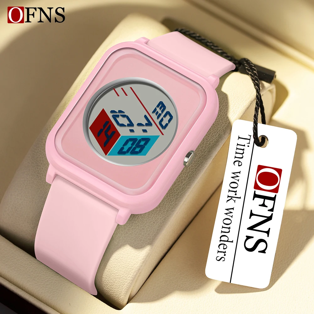 

OFNS 6134 Top Brand Sports Chronograph Student Watch Multi functional Waterproof Male and Female Student Electronic Watches