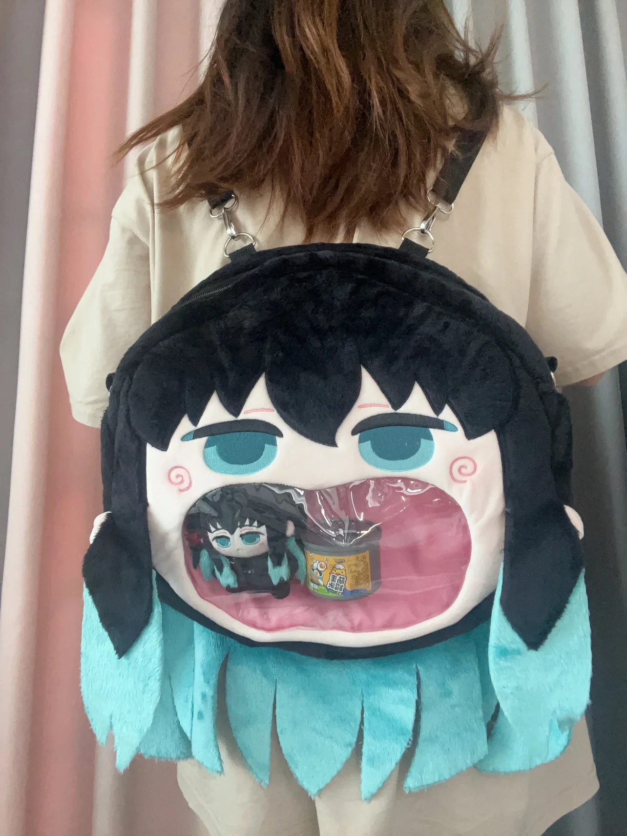 Anime Demon Ita Bag Tokitou Muichirou zaino costumi Cosplay peluche Cartoon Cute Pain Package Messenger Bag Satchel