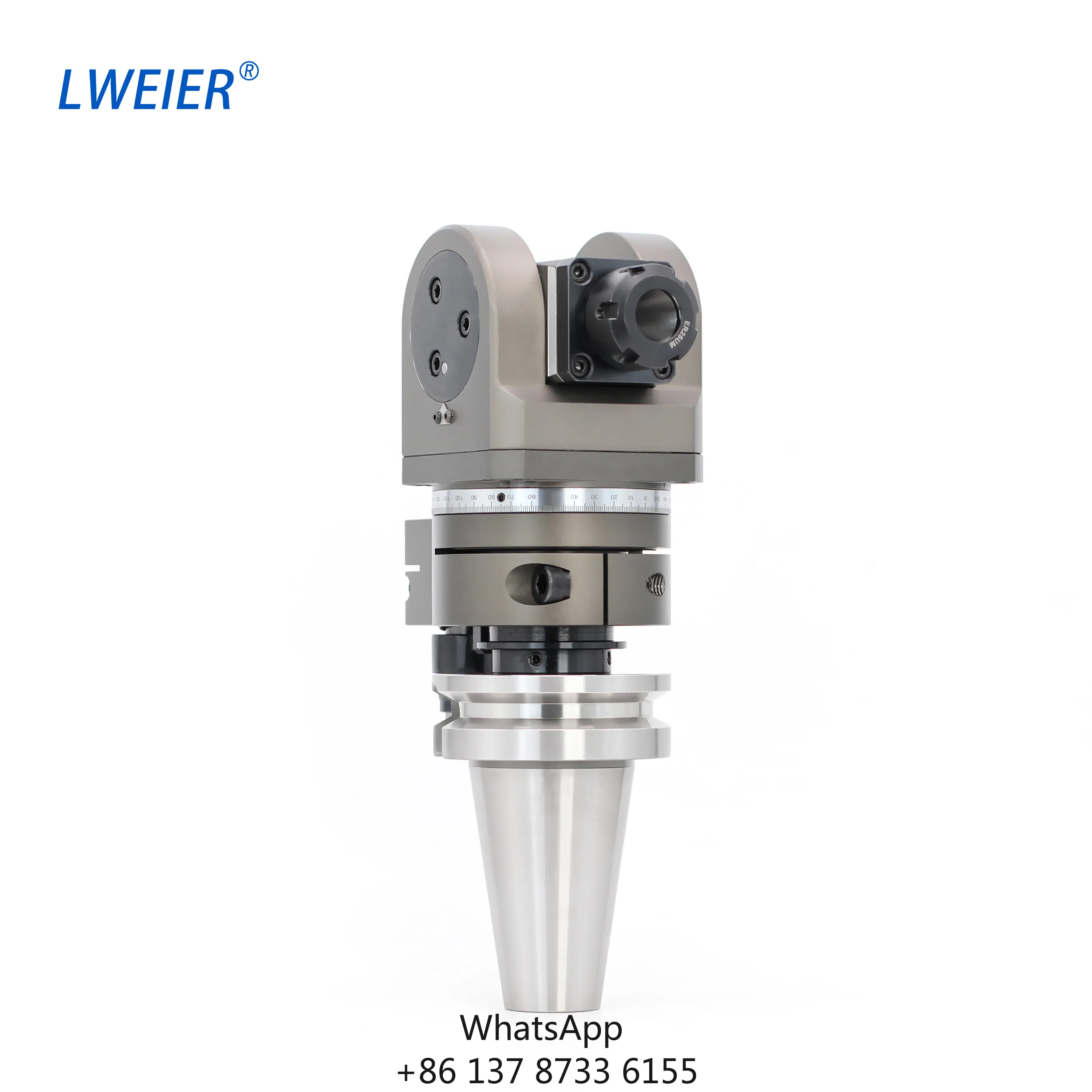 China Universal Angle Head BT40 BT50 360 Degree Rotating Side Milling Head For CAT40 CAT50 For Use On Milling Machines