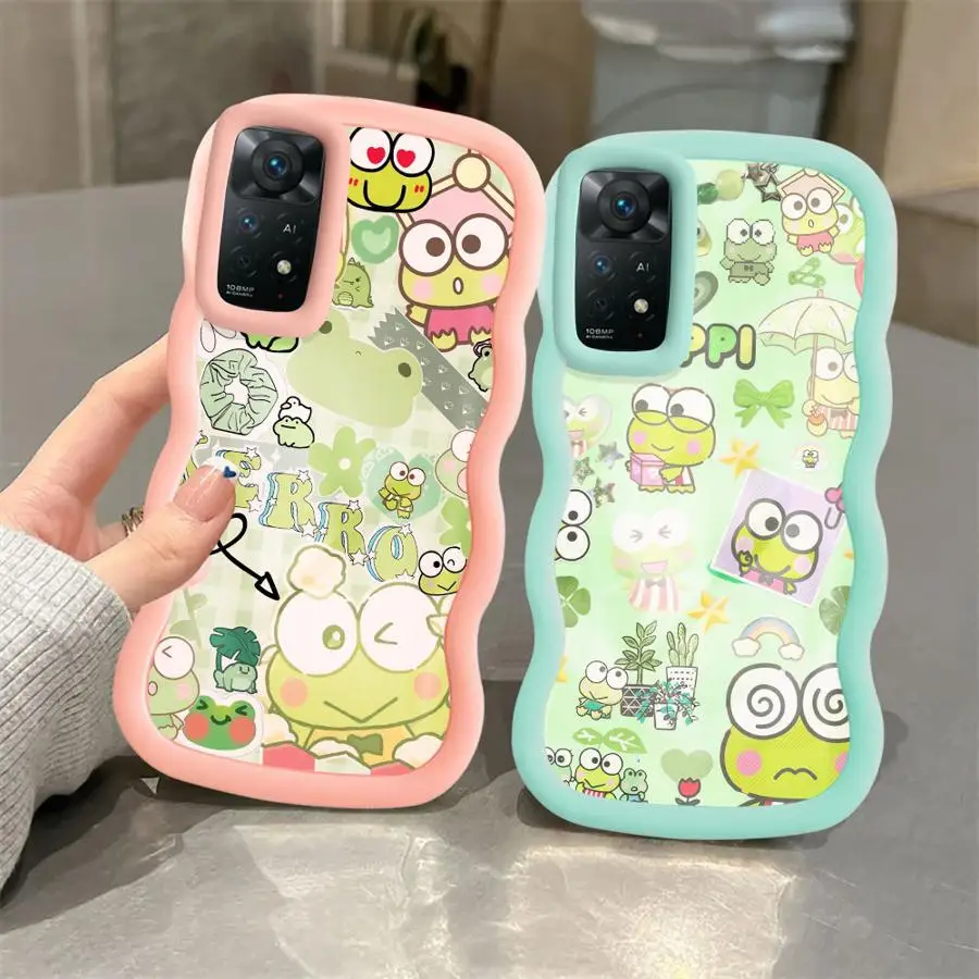 سانريو كيرو كيرو كيروبي غطاء هاتف ناعم لهاتف شاومي ريدمي نوت 13 برو بلس 9S 12 9 14 برو 10 10S 8 11 #4