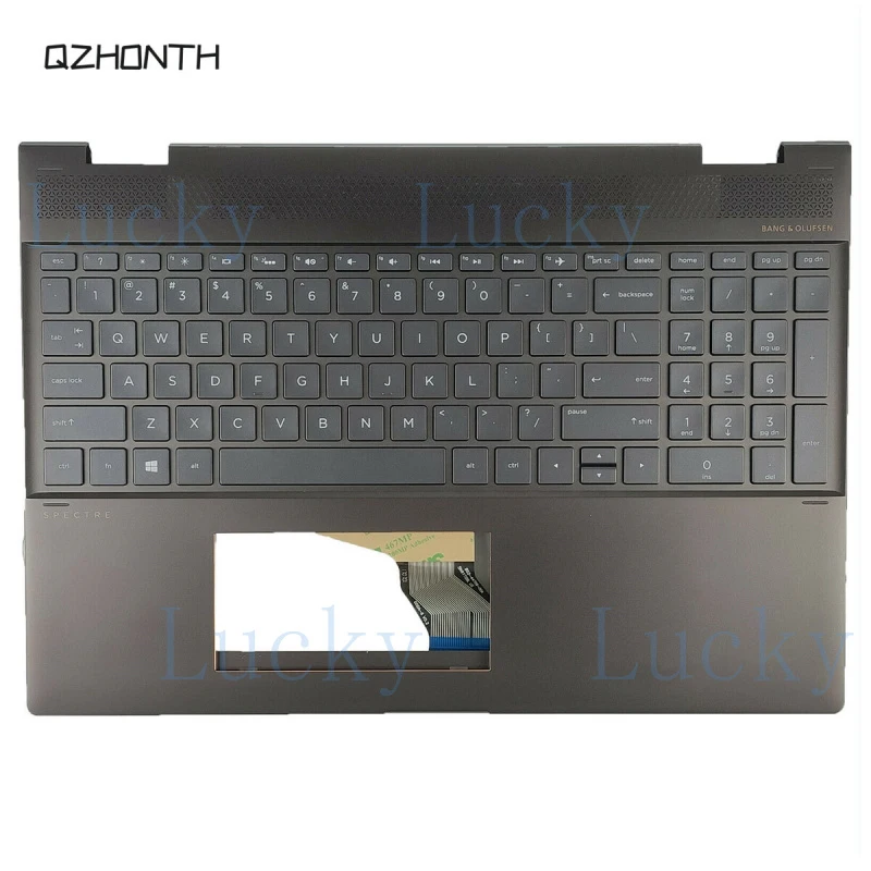 

f Used for HP Spectre X360 15-CH Palmrest Upper Case with Backlit Keyboard L15588-001