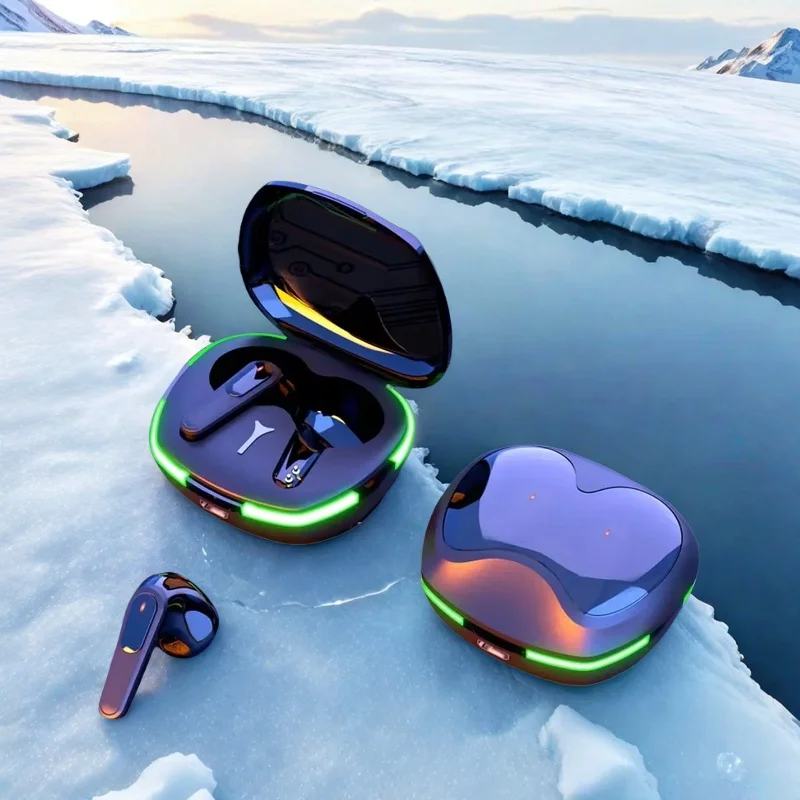 سماعة بلوتوث لاسلكية TWS مع ميكروفون، سماعات أذن بخاصية إلغاء الضوضاء، سماعات بلوتوث ستيريو، سماعات رأس لاسلكية هوائية
