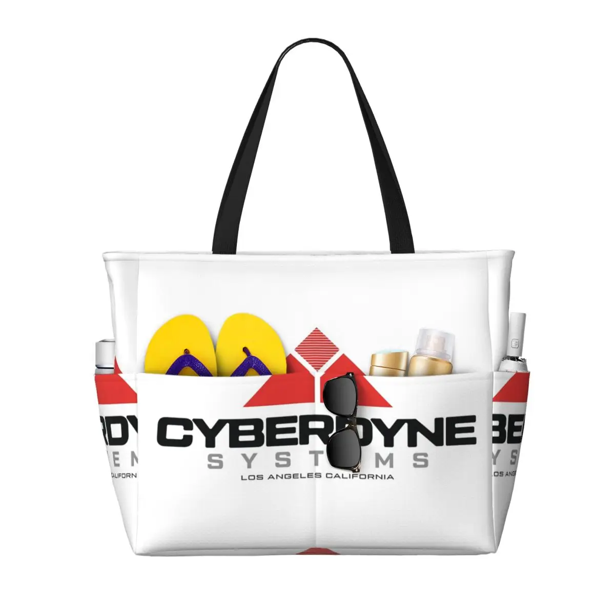 

Cyberdyne Systems Beach Tote Bag Sport Gym Yoga Duffle Large Tote Bag Women Travel Bag Fitness bag