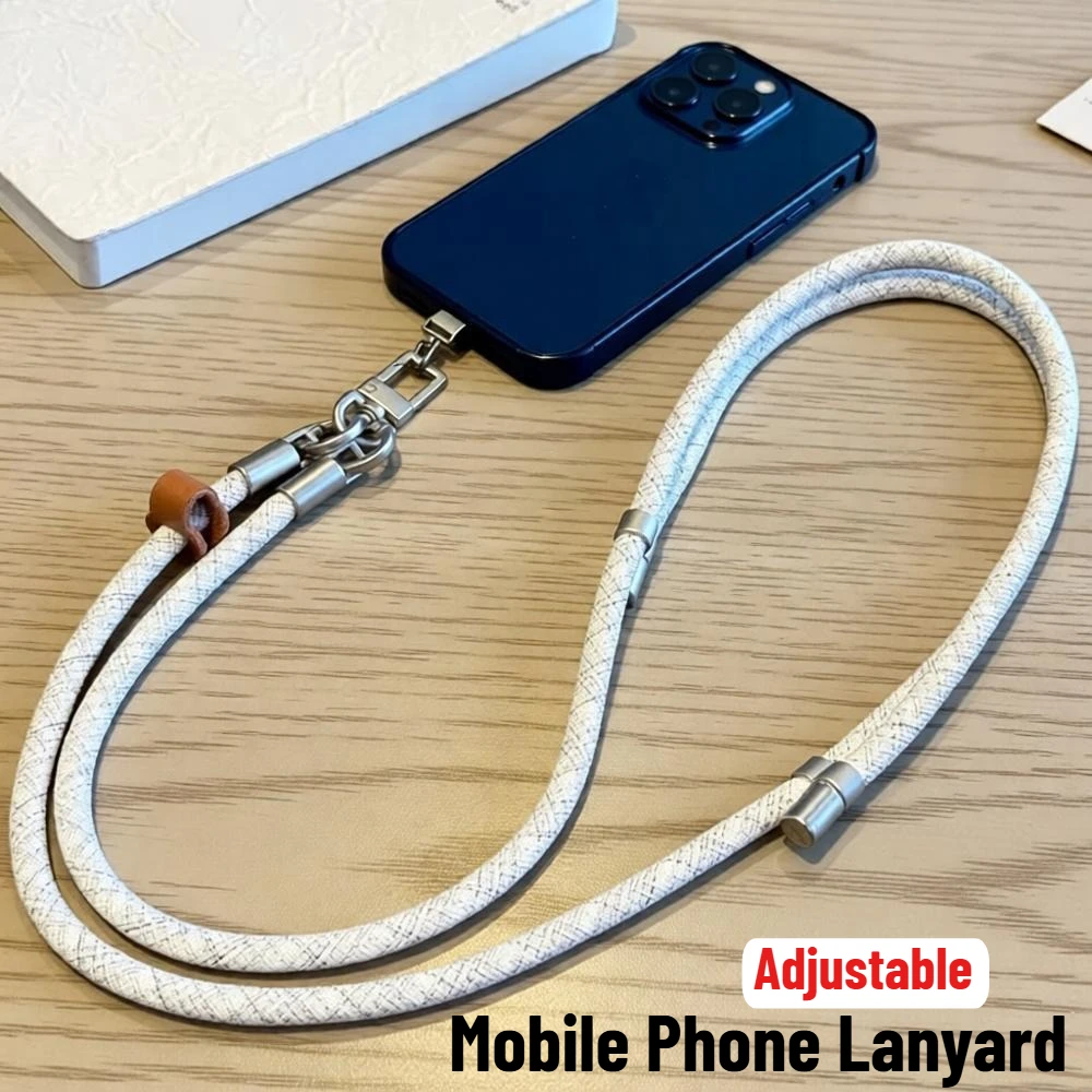 

Регулируемый ремешок для мобильного телефона через плечо для переноски на шею, прочный и долговечный ремешок толщиной 8 мм с защитой от потери