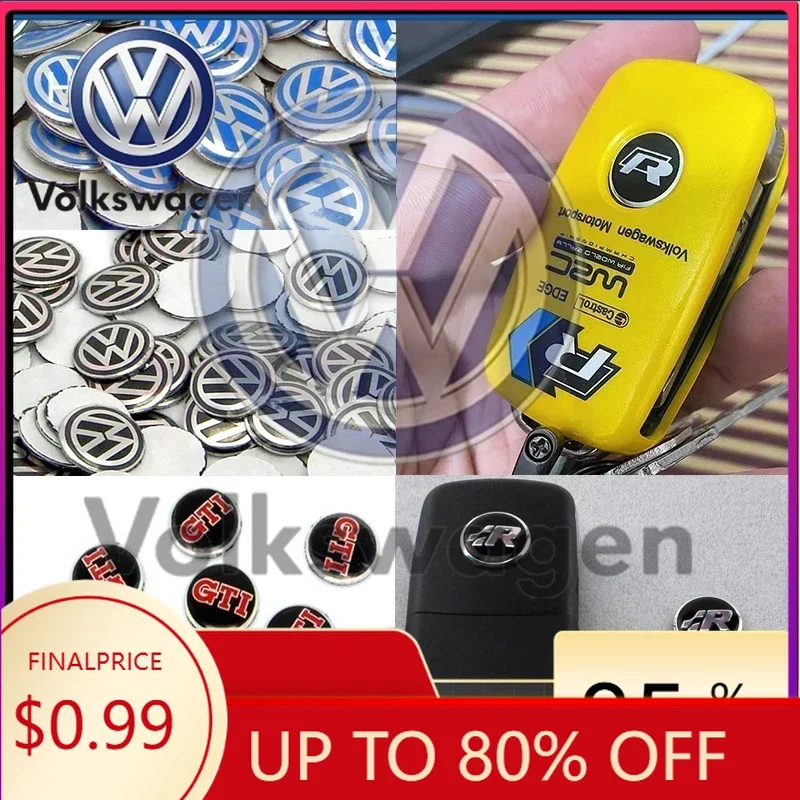 

Наклейка на автомобиль для VOLKSWAGEN VW, наклейки на ключи, брелок для управления авто, аксессуары для Volkswagen VW R-line GTI R Polo Golf