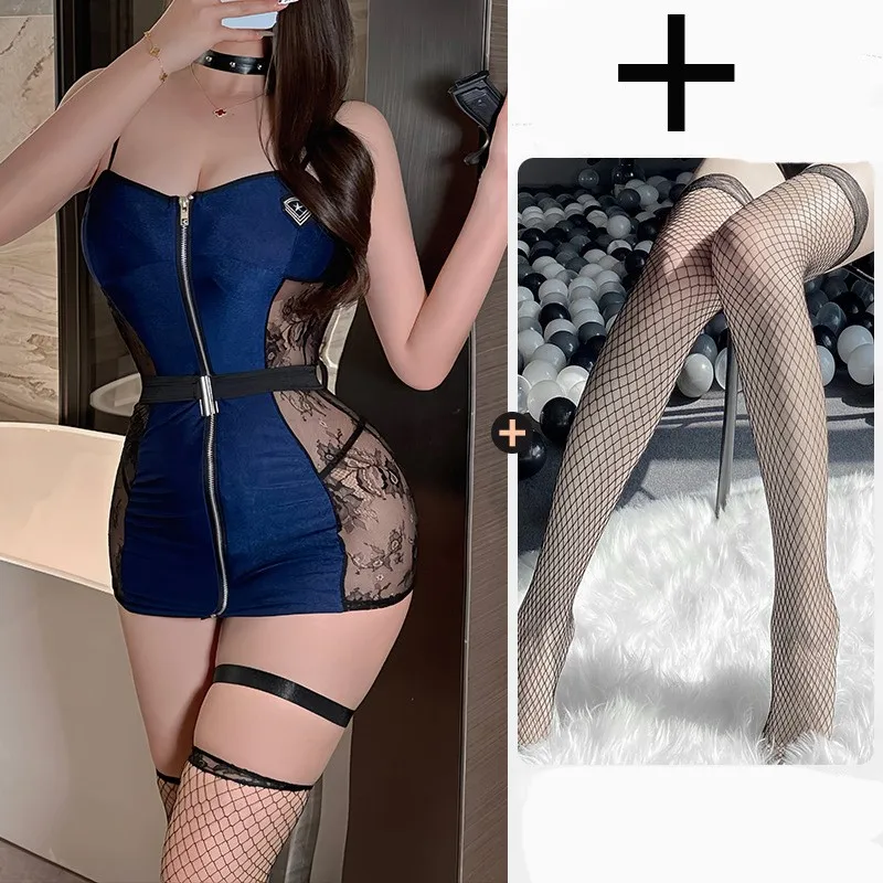 Sexy lingerie Deep V-strap police bag hip skirt with see through lace sexy. items Women\'s panties promotions 99% sales Sex shop