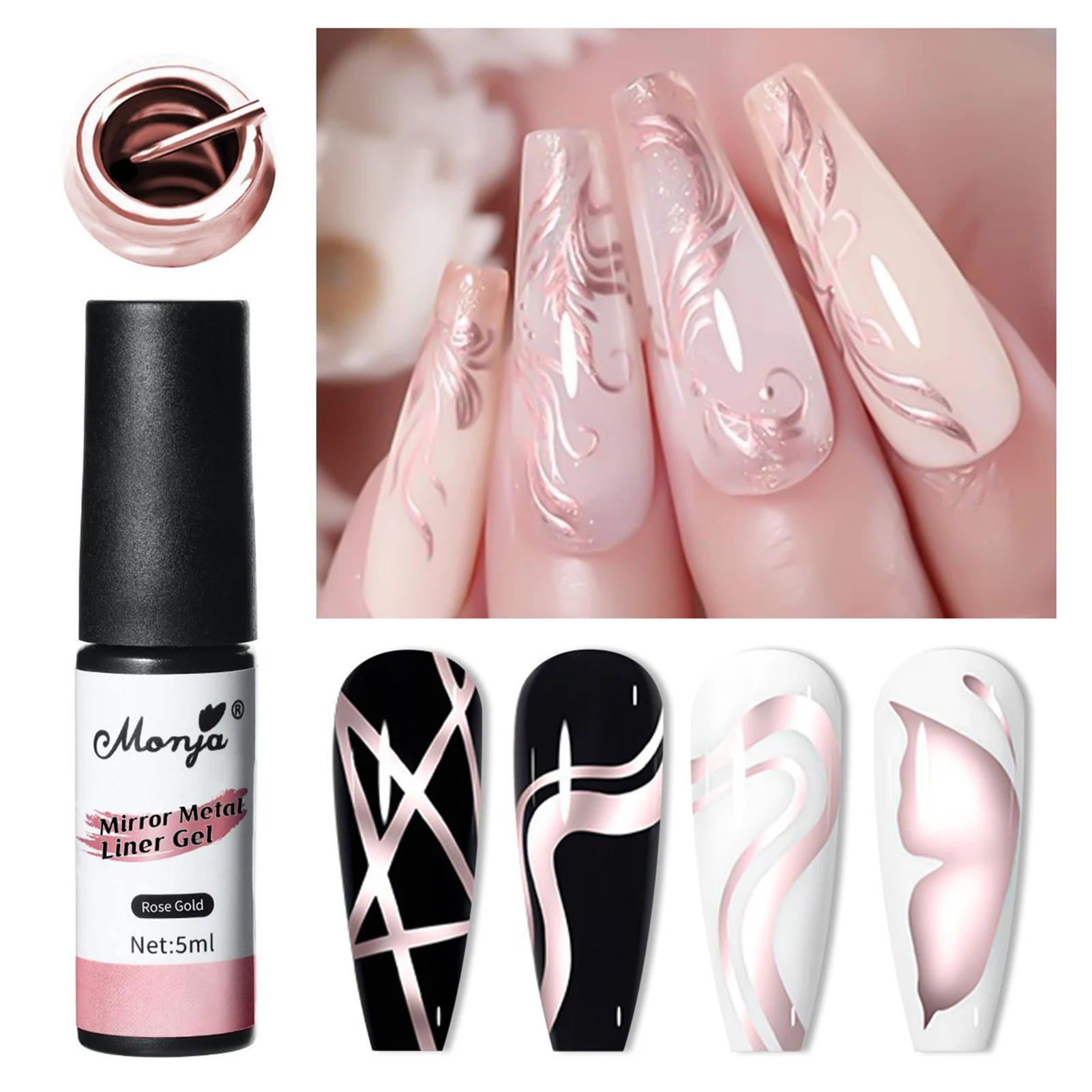 

Glitter High-density Color Drawing Glue Resists Smudging Gel Adhesion Enhancement for Beginners Nail Salon Practice