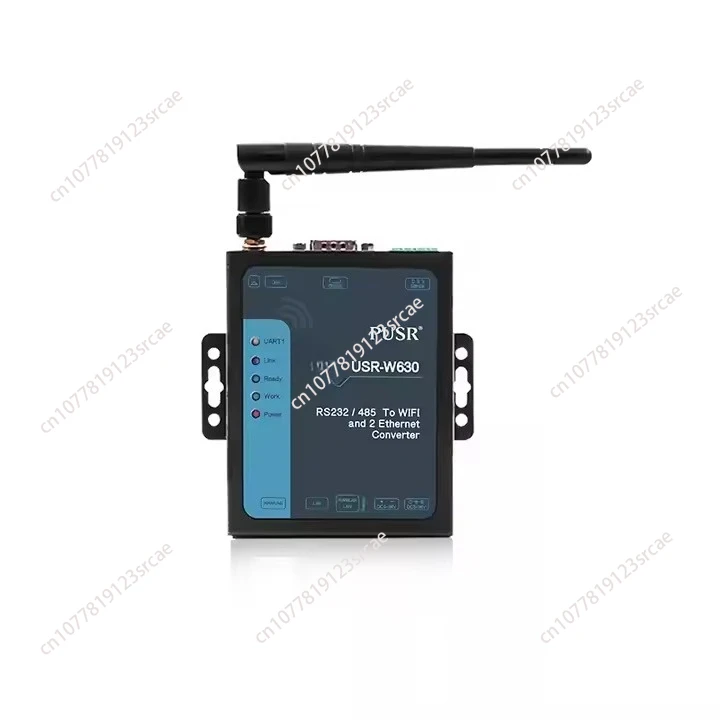 

USR-W630 Industrial WIFI to 2 Port Ethernet to Serial Converter Supports Modbus RTU TCP Rs232 Rs485 to Wifi Ethernet Server