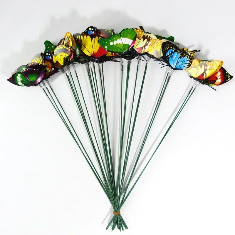 Bunch of Butterflies Garden Yard Planter Colorful Whimsical Butterfly Stakes Decoracion Outdoor Decor  Gardening Decoration