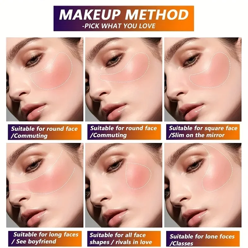 Fard monochrome mat pour le visage, Pigment minéral, fard à joues naturel, ombre de Contour cosmétique pour le maquillage
