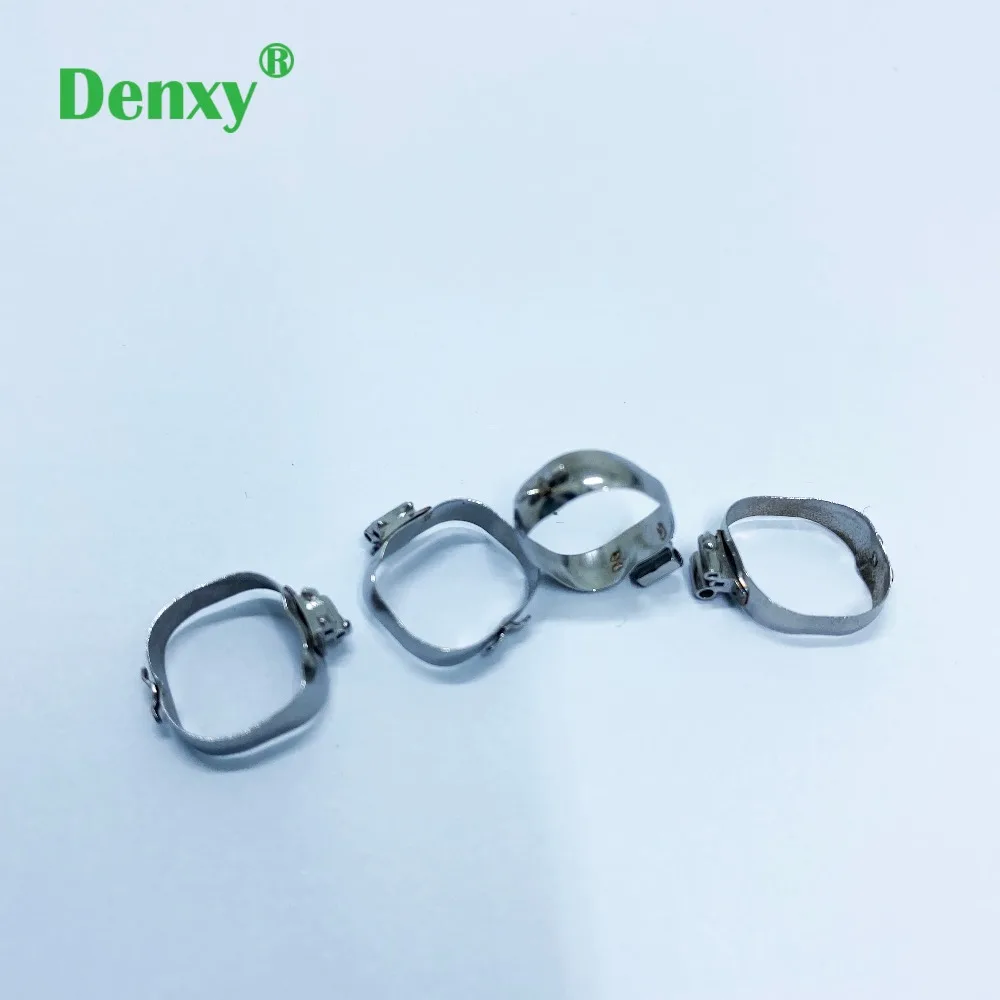 Denxy Dental Kieferorthopädisches Band-Set mit umwandelbarem Bukkalrohr, 1. Molaren-Bänder mit Klemmen, U3L2 Molaren-Band für die kieferorthopädische Behandlung – Detail 4