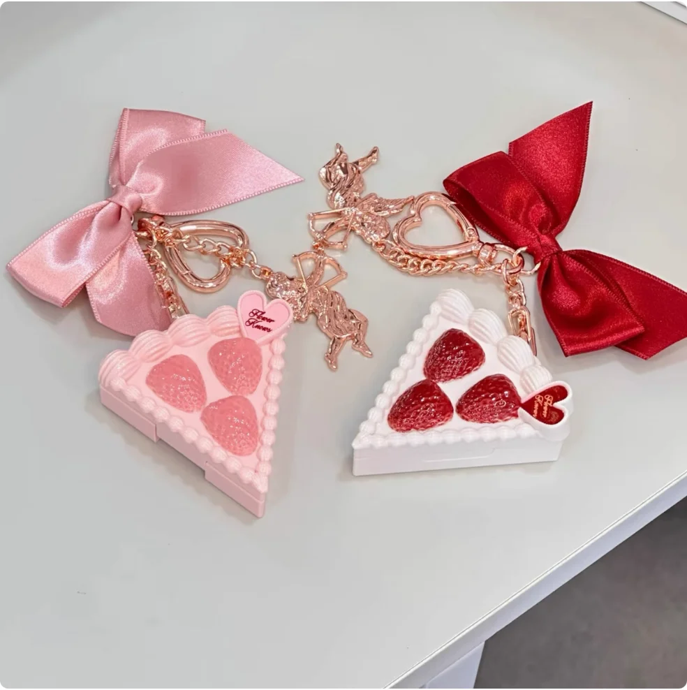 

Flower Knows Solid Perfume Strawberry Cupid Collection creamy white floral scent With keychain Decorative Accessories