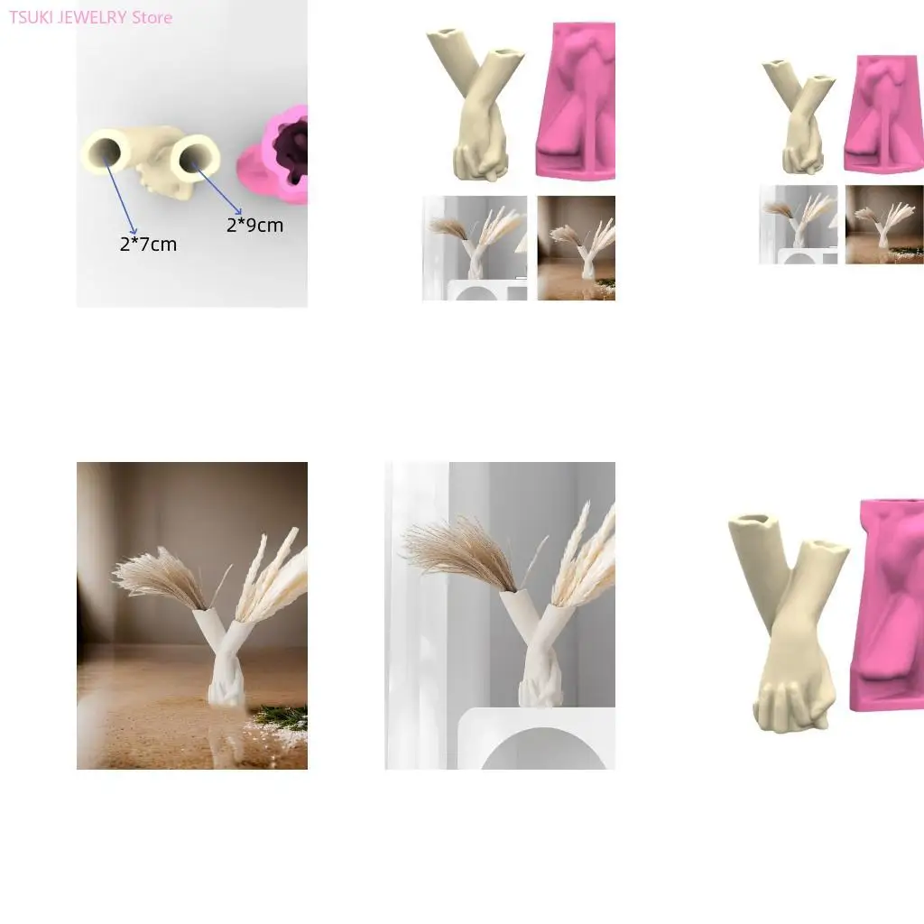 62KE Customizable Sturdy Silicone Mould for Craft Supplies Flower Pots and Pen Holders from Resin Decoration