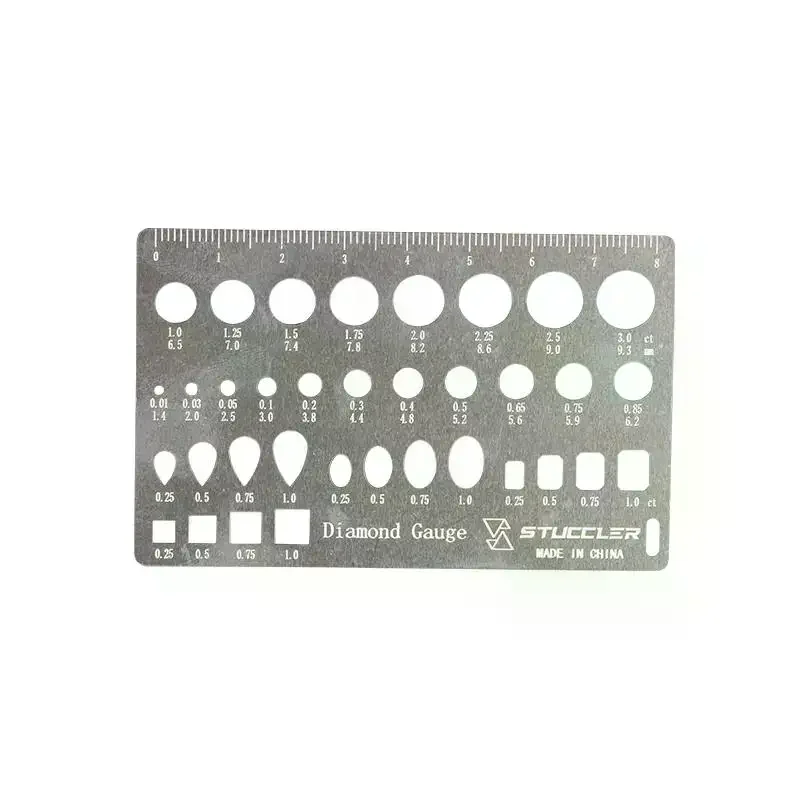 

Измерительный штангенциркуль из нержавеющей стали для ювелирных изделий из камней необычной формы, высококачественный, для оценки веса