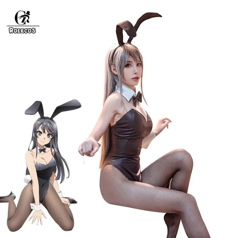 

Rolecos Seishun Buta Yarou WA bunny girl senpai no Yume wo Minai cosplay costume Mai saurakaij cosplay sexy women jumpsuit cos