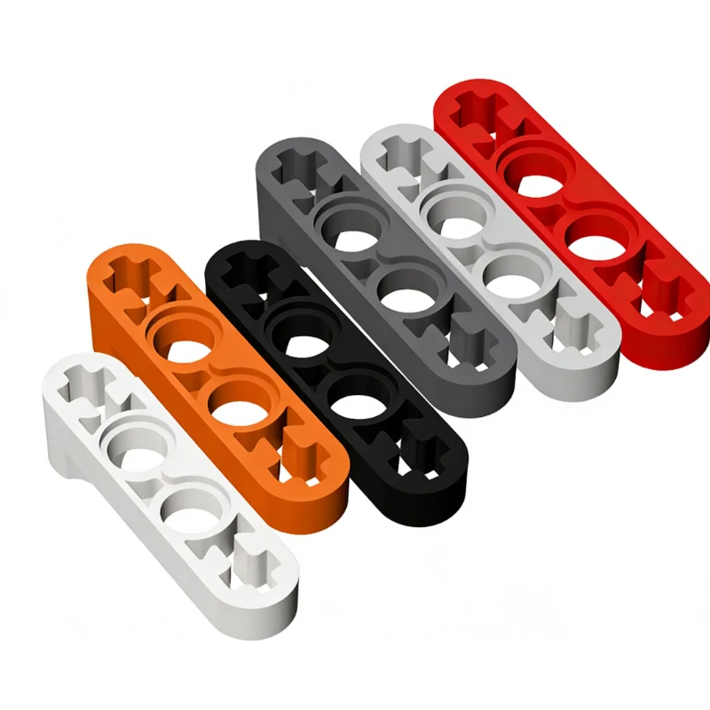 

55pcs MOC compatible 32006 building block parts 2825 1x4 one-sided protruding arm with hole (thin) DIY children's toy