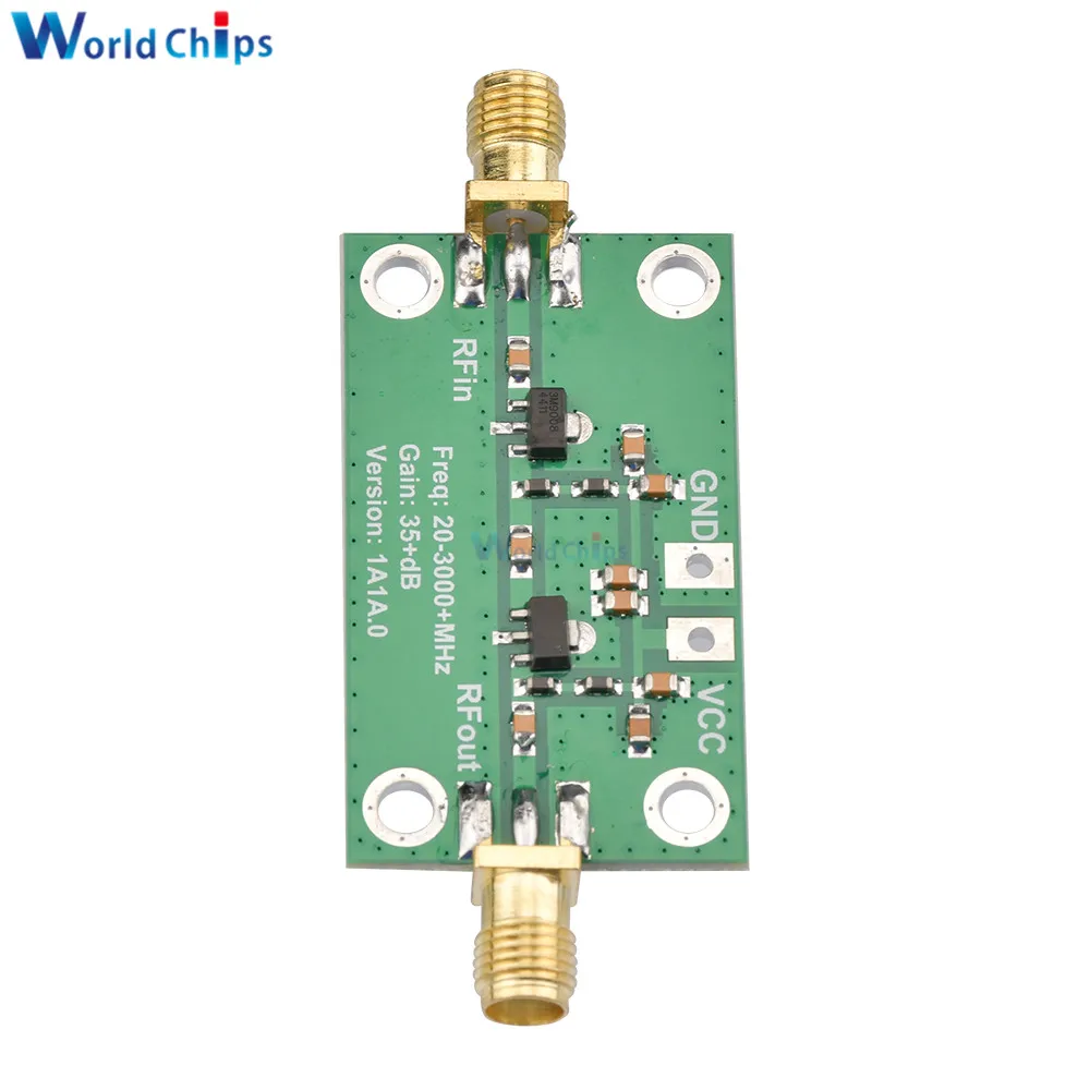 20-3000MHz Broadband RF Amplifiers 35dB Gain Low Noise LNA RF Broadband Amplifier Module 3.3-6V 150mA Amp Board