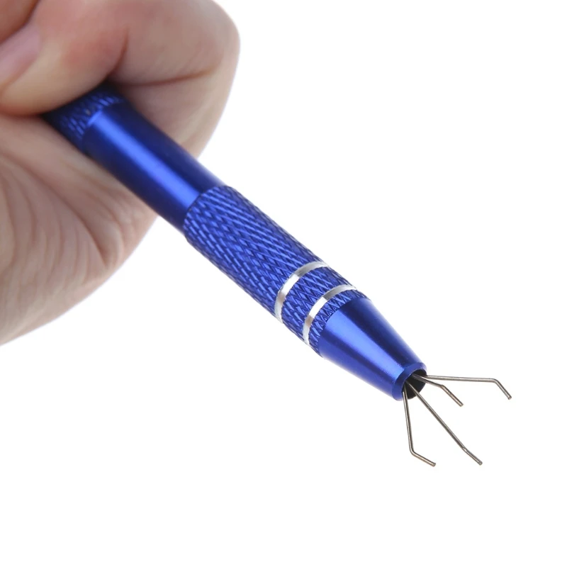 Metal Grabber Tweezers For Gripping Tiny Components & IC Chips Durable Hand Tool