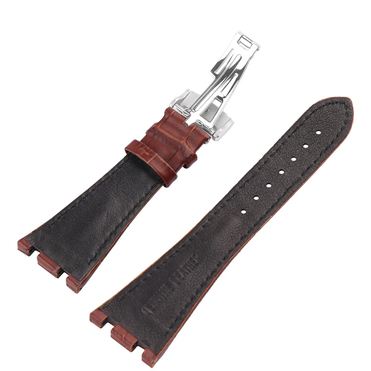 

New-Design For 28mm /Piguet/AP/Royal/Oak Offshore Watch Watch Band Brown