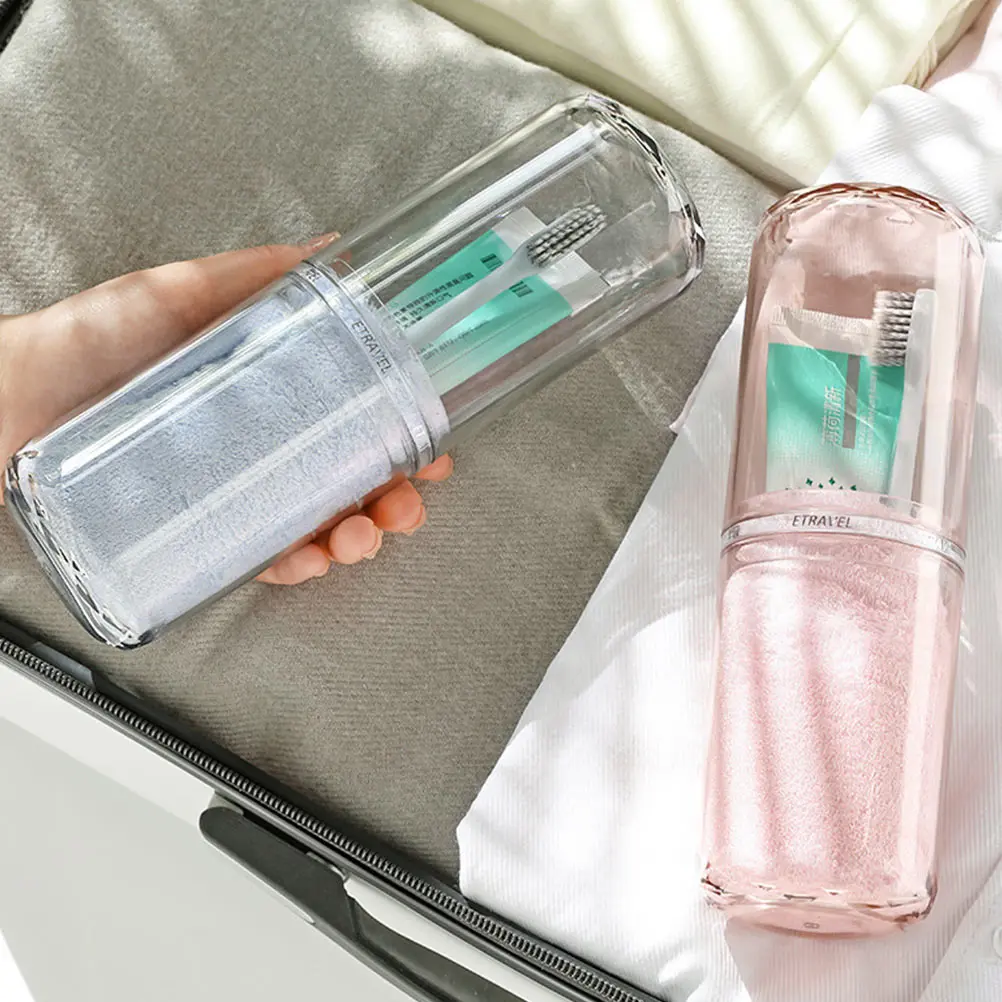 

Adults Travel Wash Cup Tooth Brush Holder Toothpaste Toothbrush Box Portable Mug