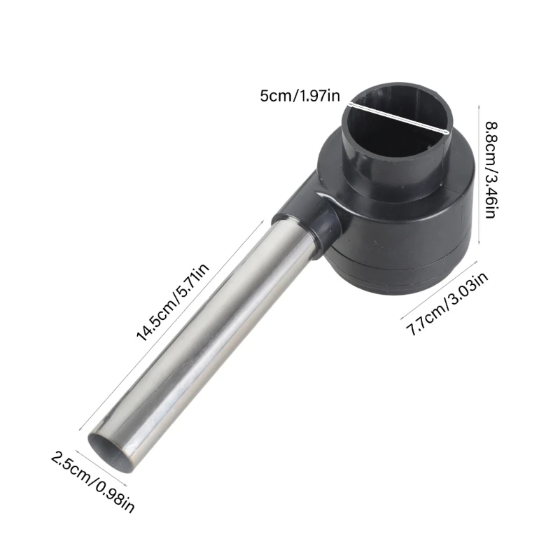 Ventilatore USB multi-velocità Condotto per flussi d da 14,5 Design portatile da 5 V per cucina all'aperto Accensione e