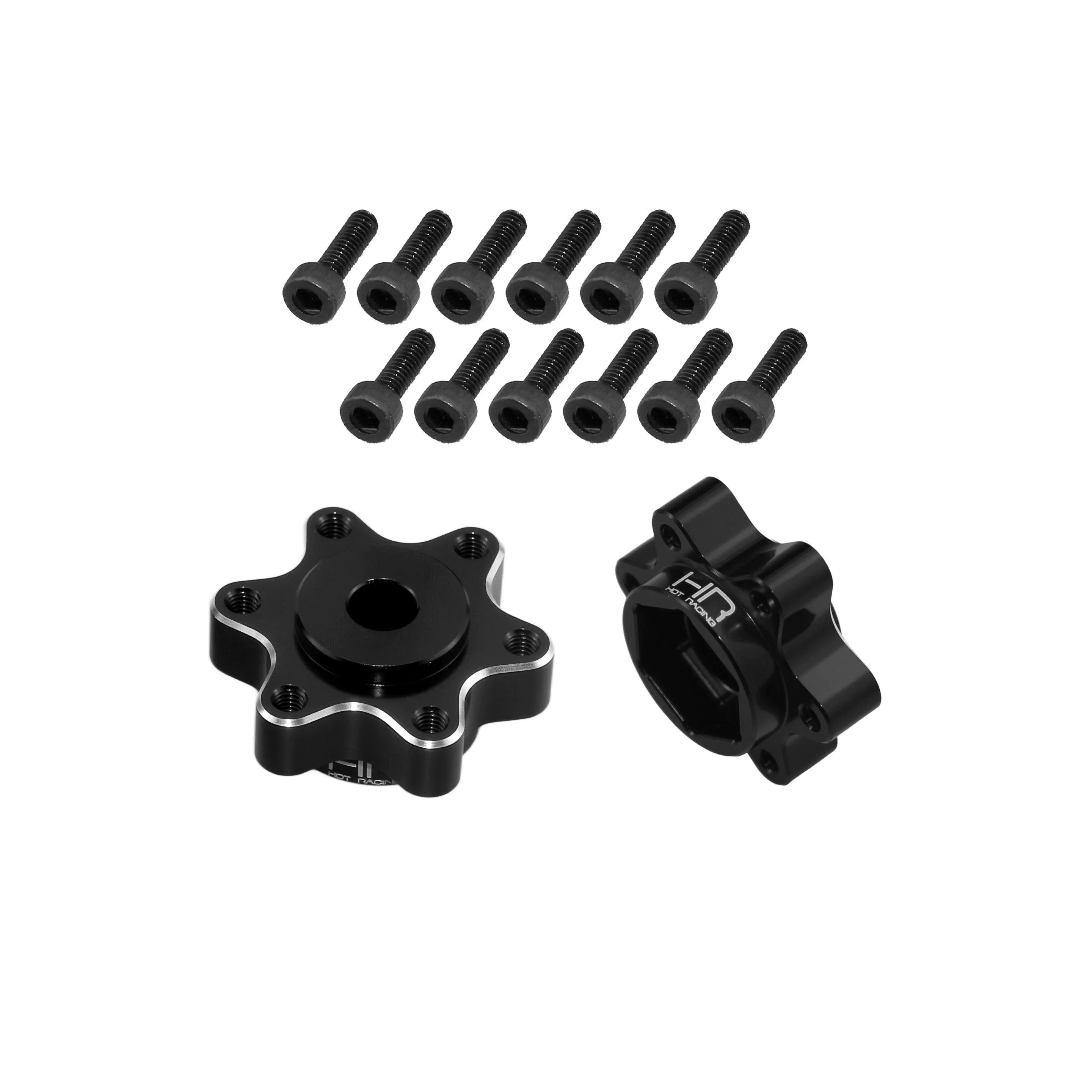 Hot Racing Aluminum 12mm Wheel Hex Hub Adapter Pair For JConcepts Reactor RC Monster Truck Upgrade Parts