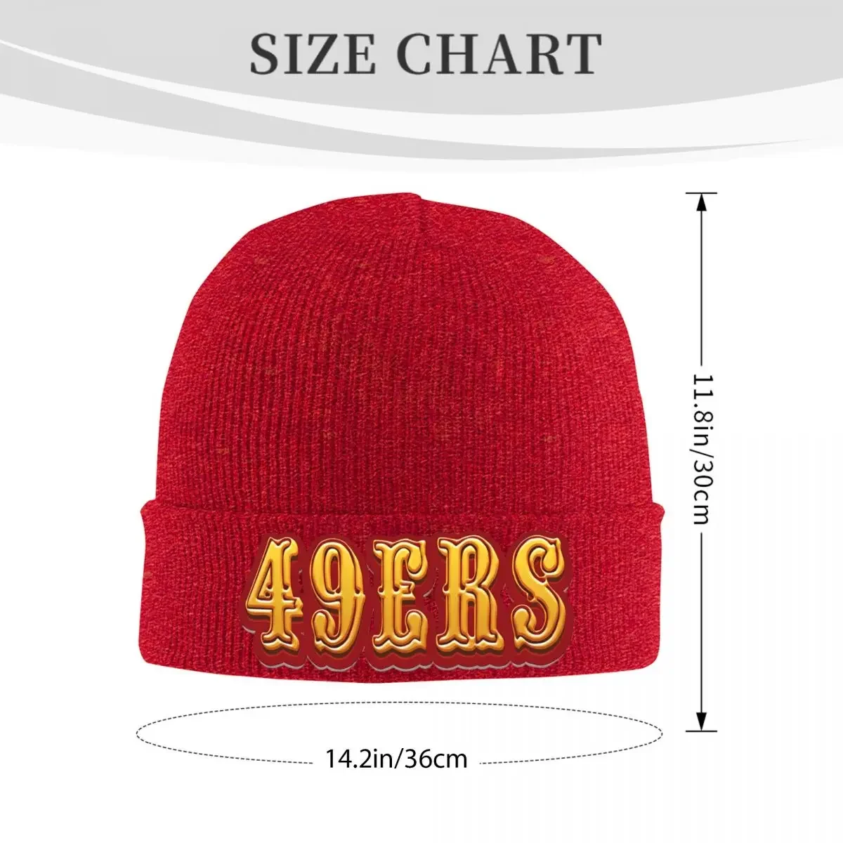 SAN SF 49ers Knitted Caps for Women Men Beanie Autumn Winter Hat Acrylic Warm Cap