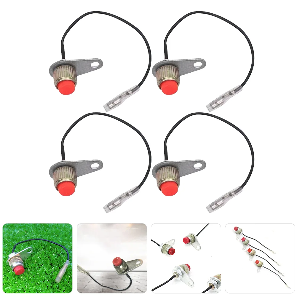 

4 Pcs Lawn Mower Stop Control Replacement Protective off Ignition Switch Abs Lawnmower Part Garden