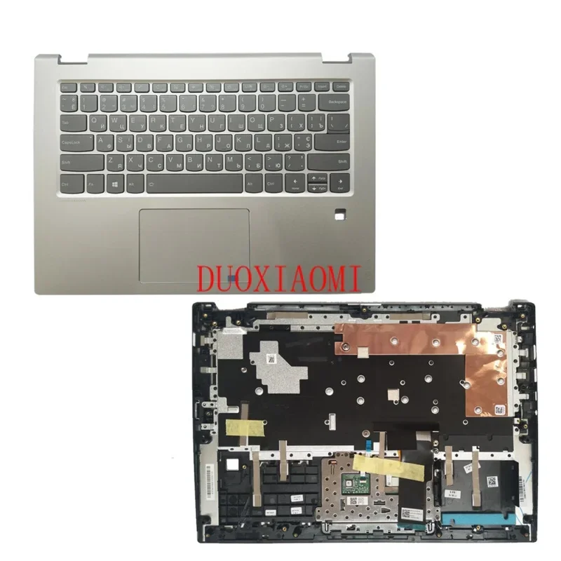 New for lenovo flex 5-1470 yoga 520-14ikb palmrest backlit keyboard cover silver