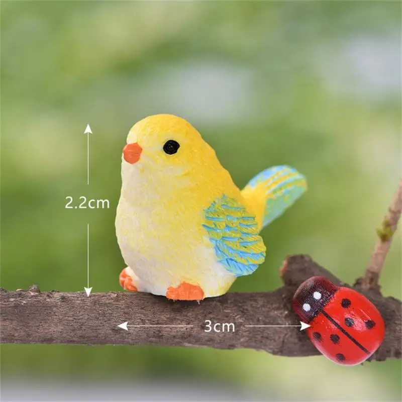 Moss Micro-landscape Succulent Accessories Cute Cartoon Bird Ornaments Gardening Plants Animal Resin Crafts Ornaments