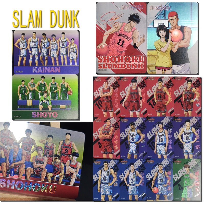 Slam Dunk Akagi Takenori Sakuragi Hanamichi Mitsui Hisashi Homemade Color Flashcards Children's Toys Collection Birthday Gifts