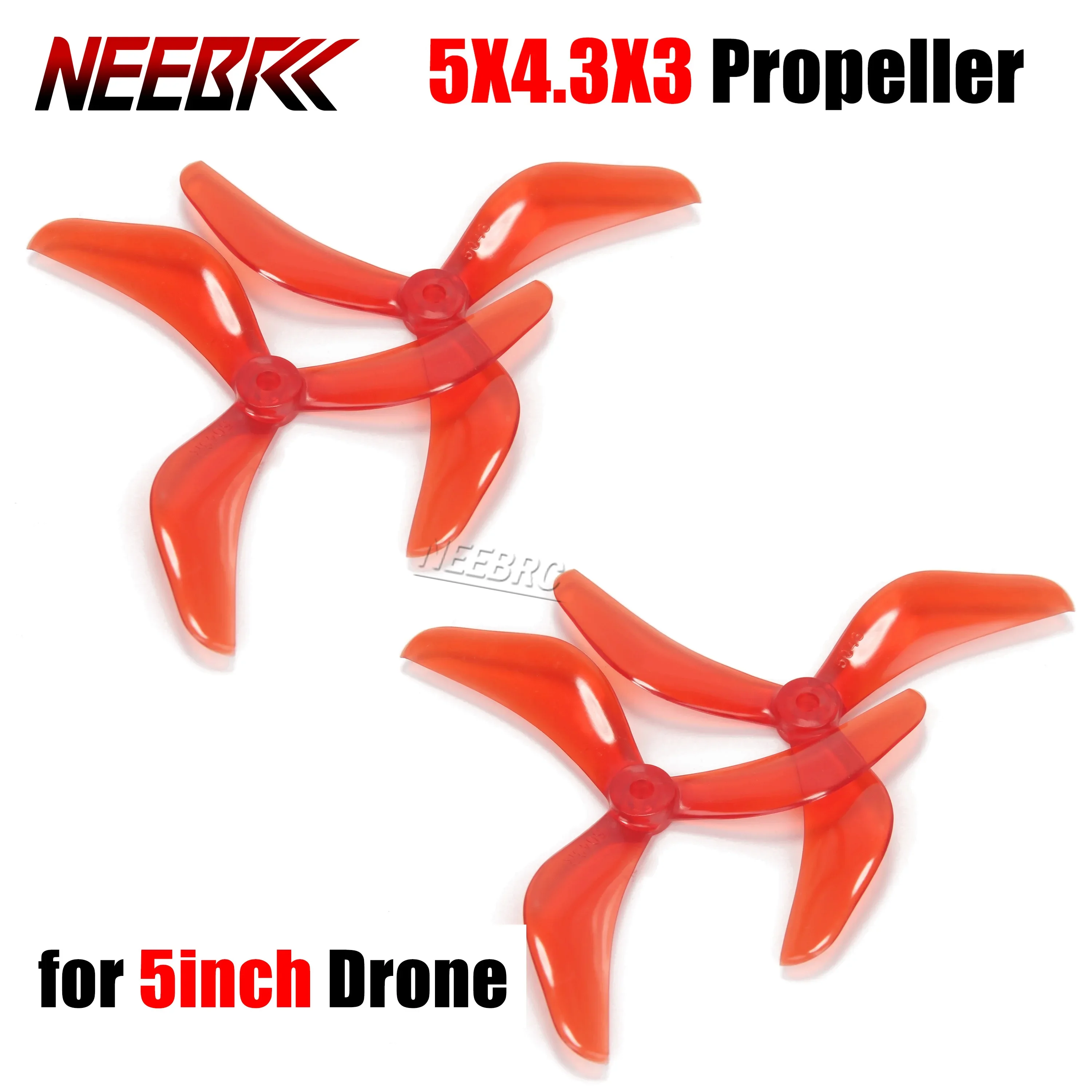 4 stücke NEEBRC 5043 CW & CCW 5X4,3X3 3-Blatt PC Propeller für 5 zoll FPV Racing Drone Freestyle DIY Flugzeug Teil 2207 2306 Motor ESC