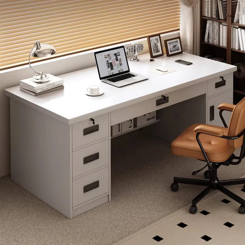 โต๊ะทำงานดีไซน์ประหยัดพื้นที่ สำหรับห้องนอน หรูหรา มีลิ้นชัก โต๊ะทำงานทันสมัย โต๊ะประชุม สไตล์มินิมอล เฟอร์นิเจอร์ทันสมัย